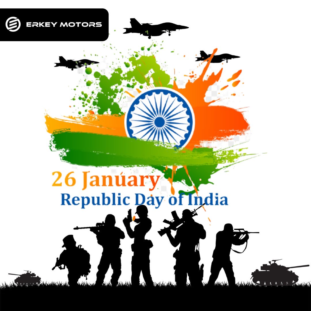 Erkey Motors Wishes You 72nd Happy Republic Day...!!!

#republicday #india #72republicday #startup #startupindia #erkeymotors #entrepreneur #innovation #greenenergy #electricmobility #innovation #gogreen #cleanenergyfuture #aatmanirbharbharat #suistainableenergy #success