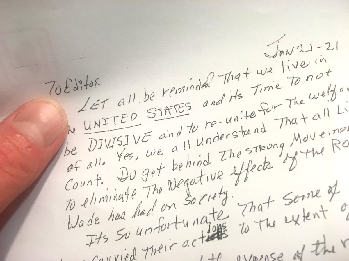 CoasterChamp's tweet image. Now this is a lost art. 🤨

In the age of Twitter, Facebook, Instagram and even regular email, this person is dedicated enough to send me a handwritten "Letter to the Editor" via Postal mail.