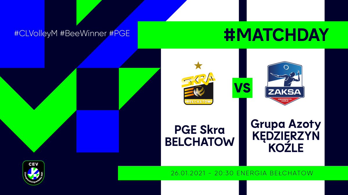 _SkraBelchatow_'s tweet photo. #MatchDay 🔥
🆚 @ZAKSAofficial
🏐 @CEVolleyballCL
⏰ 20.30
📌 Hala Energia
📺 @polsatsport
📲 #BELKED #toTENsezon #BeeWinner https://t.co/nEgOP2ME4x