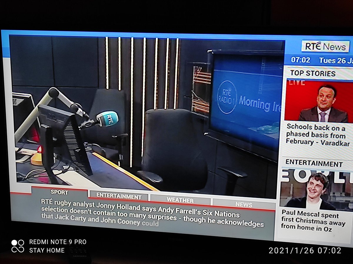 When WFH struggles to convert live radio to live TV :-)