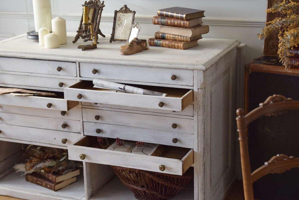 Antiques Midi たくさんの引き出しがついたフランスのアンティークドロワーを追加しました T Co Oh1efav2pm