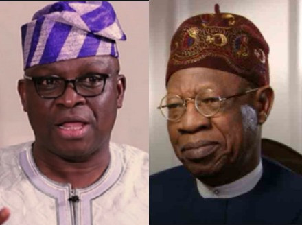 lindaikeji's tweet photo. "At 69 years, it is a shame that heÂ vomits evil words through his septic-tank-like-mouth" - Fayose slams Lai Mohammed for saying security is better than it was in 2015 https://t.co/z2GulawtmQ https://t.co/zfVGZkvBUv