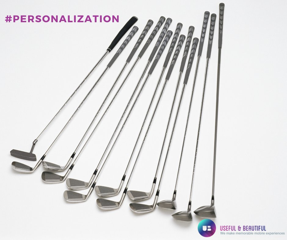 UandBMobile's tweet image. If you’re a sports retailer and customers have entered through a search engine with the term “bargain golf clubs,” your landing page could boost some clubs you have on sale along with other low-priced clubs to the top of the product grid. #personalizationtips