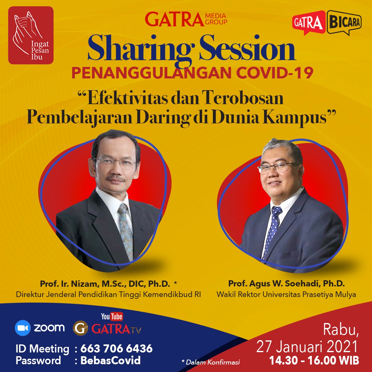gatrareview's tweet photo. Bagaimana terobosan yang dilakukan dalam meningkatkan efektivitas belajar di masa sulit seperti ini?

Saksikan besok di Youtube GATRA TV! https://t.co/huUl7SQEie
