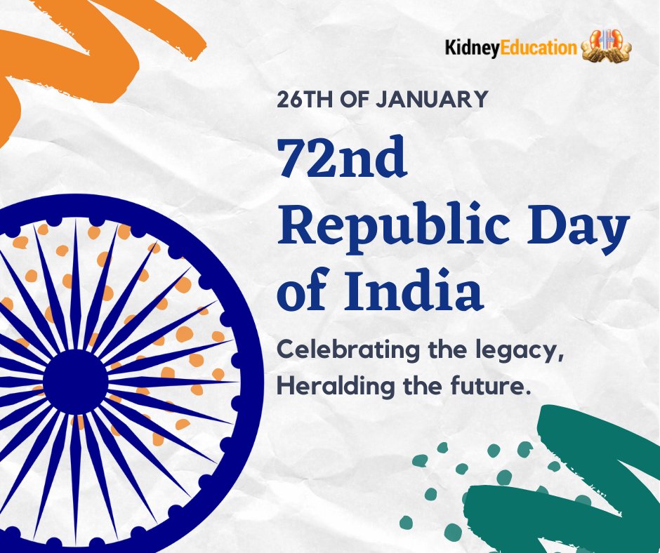 KidneyEducation's tweet photo. Wishing you all a very Happy #RepublicDay  

Jai Hind! 🇮🇳 https://t.co/8jQ7FVhXAs