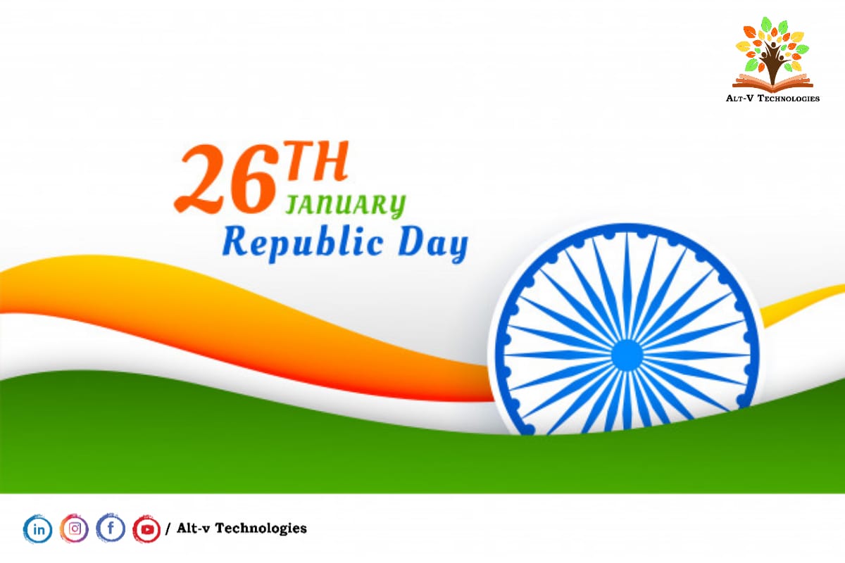 tech_altv's tweet photo. ''We are Indians, Firstly and Lastly''
            - Dr. B.R. Ambedkar
👋🏻 Hello Amigos,
🌞✨ ALT-V technologies feels proud and patriotic on celebrating the 72nd Republic day of our great Independent nation INDIA...
Regards,
#ALT-Vtechnologies
#Happyrepublicday
#unityisstrength https://t.co/wo7xy2QDoV