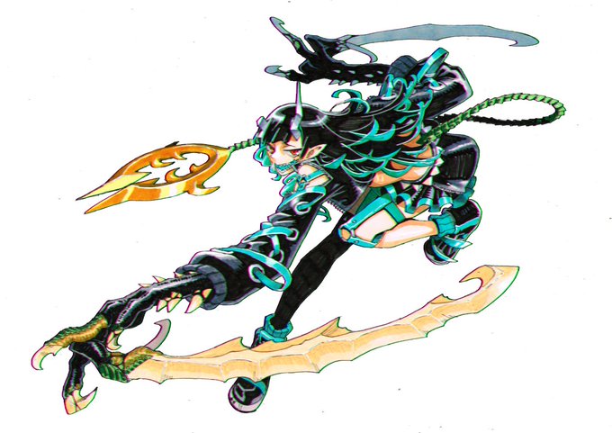 以前アナログで塗ったやつも取り込んで色収差してみた 