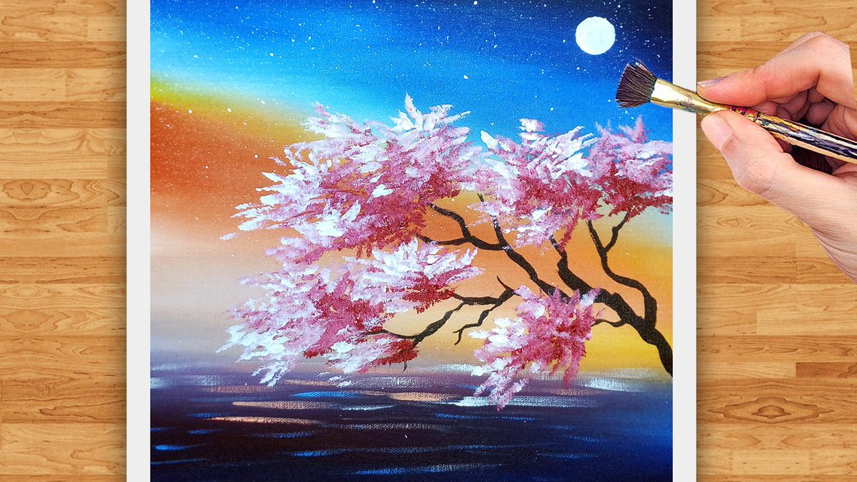 AcrylicZil's tweet photo. Night Tree Acrylic Painting: https://t.co/t8WwzHbitb
#NightTree #HowToPaintAcrylicPainting #SatisfyingASMR #NightTreeLandscapePainting https://t.co/svF8cV2wOK