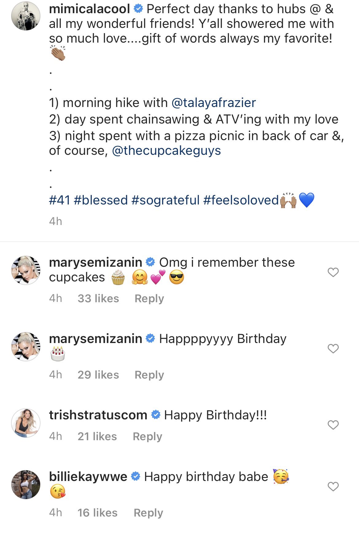 Queens wishing Michelle McCool legend a happy birthday 