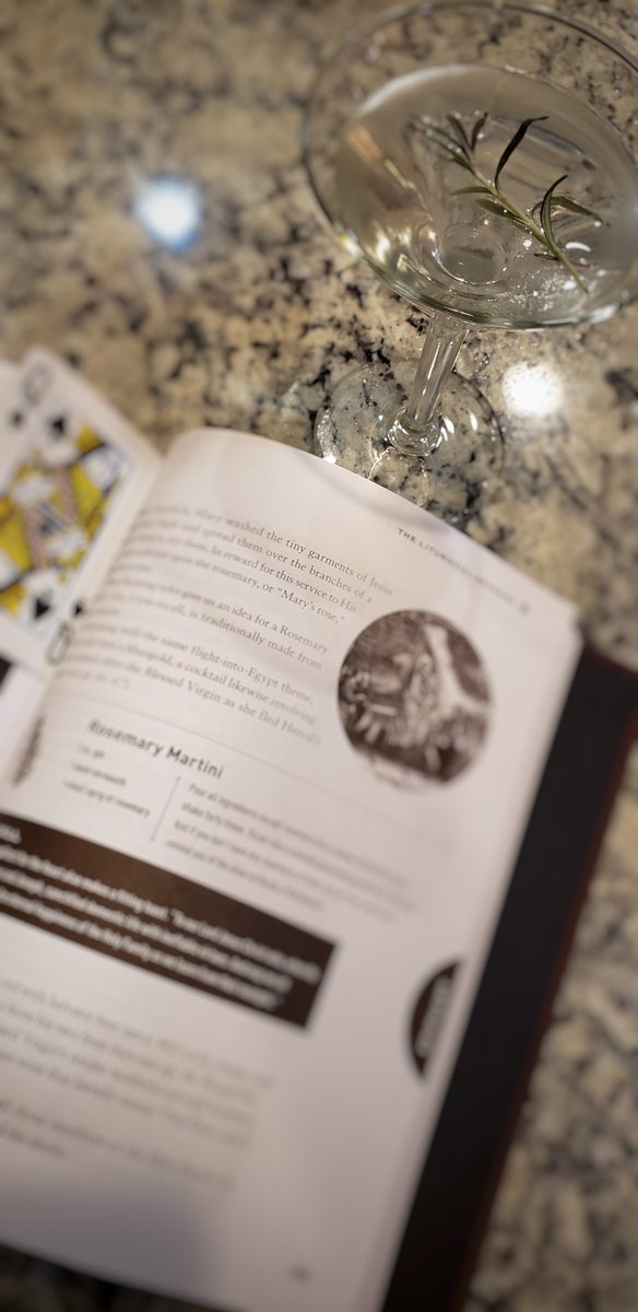 For the Feast of the Holy Family, the drink de jour was a Rosemary Martini, in honor of rosemary's namesake. To be honest, the martini part was doing the heavy lifting here. So, you know. If you like martinis, you'll like it.