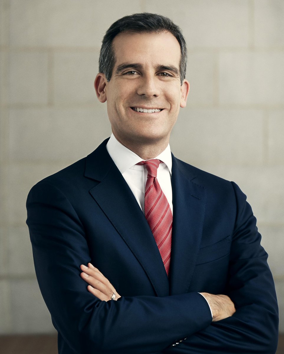 1. City of Los Angeles, the Mayor:The  @MayorOfLA is Eric Garcetti. The Mayor is elected every 4 years, with a 2 term limit. Next election: 2022The Office of Mayor is, by law, nonpartisan, however Eric Garcetti is a registered Democrat.