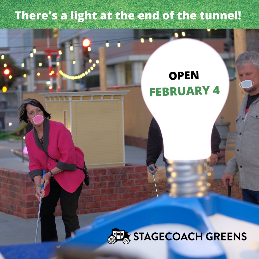 We are thrilled to reopen for socially distant mini golf on Thursday February 4th!  Advance tickets with tee times are required and go on sale this Thursday. We can't wait to welcome you back to #getoutside and #playtogether 
#minigolf
#SF
#SanFrancisco 
#ThisWhySF
#MaskUp