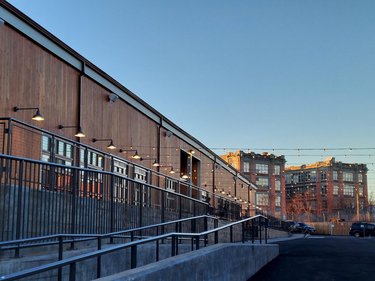 Here's the side of Parkville Market and the Grey Telephone complex in the background.