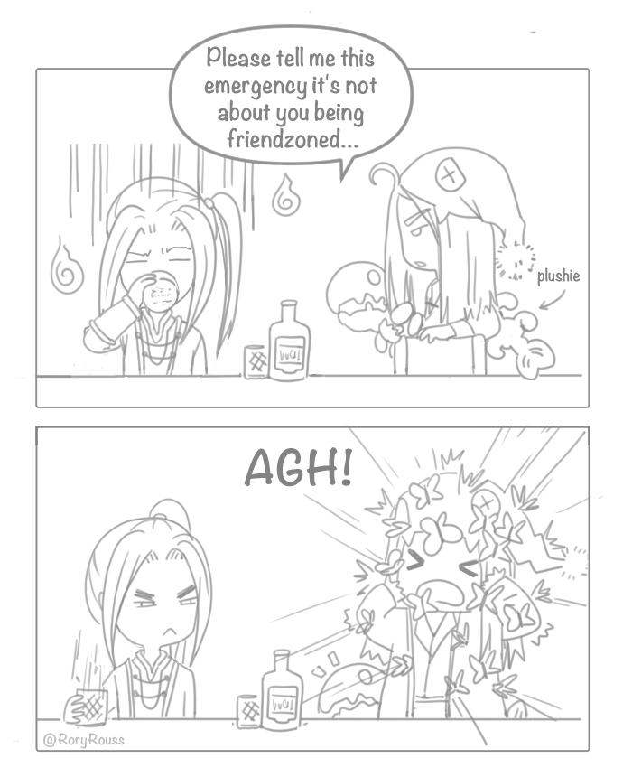 RoryRouss's tweet photo. The Eng version of Ghost bros is here! TSM to Gabzilla_z for helping (more like saving) me with the translate! <3 (part 1)
#huacheng #hexuan #Ghostbros #TGCF #fanart #EngVersion #ByRory https://t.co/rrNa84MEDa