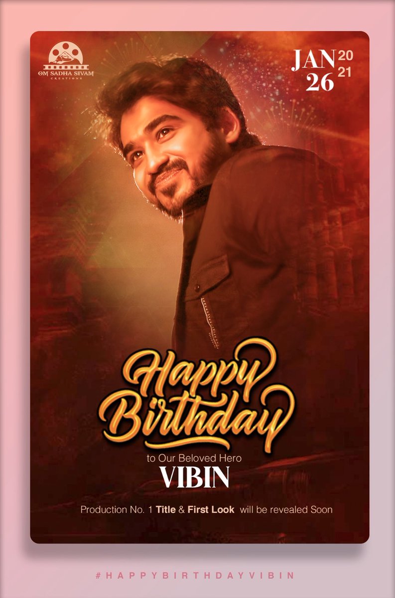 Happy Birthday our Beloved Hero VIBIN 🕺
#HappyBirthdayVIBIN
<a href="/ActorVibin/">Actor Vibin</a> <a href="/SilambarasanTR_/">Silambarasan TR</a> @Pugazh_VijayTv <a href="/SanjanaSingh_/">Sanjana Singh</a> <a href="/KalloriVino/">@kalloorivinoth</a> <a href="/Karthik_140591/">Karthik Ravichandran</a> <a href="/pitchaimusic/">srinath pitchai ♪</a> @editorsivakumar <a href="/SurfuD/">surfu dheen</a> @DEEPU_S_GIRI <a href="/TamizhanSTR360/">Tamizhan STR Vicky</a> <a href="/STR_360/">Silambarasan TR 360°</a> <a href="/StrFc24x7/">STR FC 24×7</a> <a href="/spp_media/">SPP Media Communication</a> <a href="/SadhasivamCrea1/">Sadhasivam Creations</a>