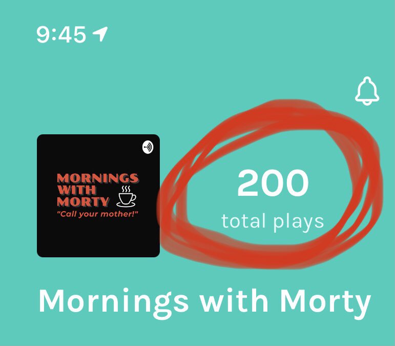 We’re at 200 total plays! Thanks to everyone who’s listened so far. Be sure to share with a friend, leave us a review on Apple, and send in those submissions!