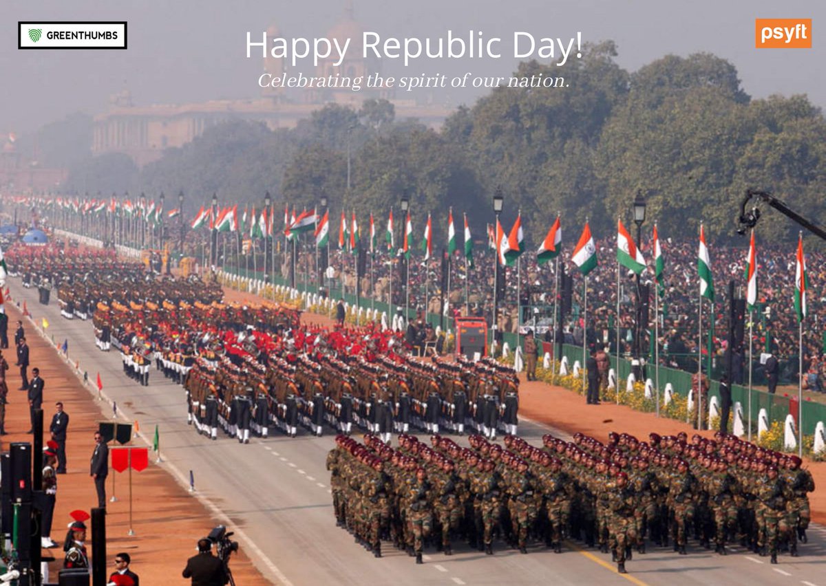 GreenThumbsHR's tweet photo. Happy 72nd Republic Day!
#RepublicDay #republicday2021 #india #26th_January #greenthumbs #psyft https://t.co/beUKy7erTA