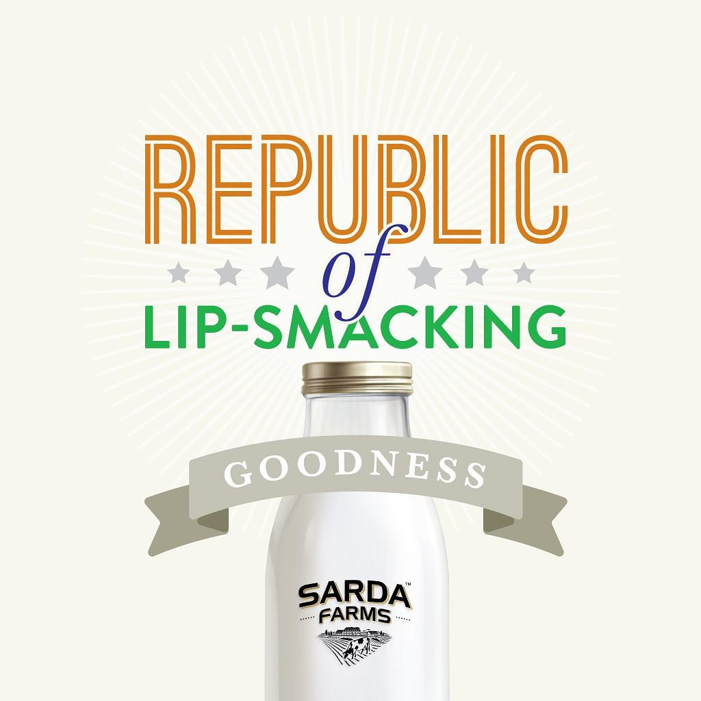 100% pure cow milk. Free of antibiotics, hormones, additives and unwanted intermediaries. Hey, who doesn’t love to live free? Wishing you all a happy republic day!

#HappyRepublicDay #SardaFarms #AsGoodAsItGets