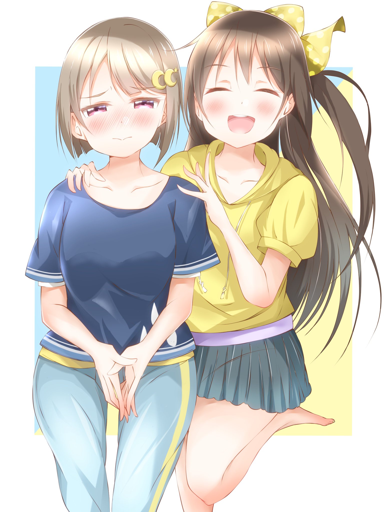 エラー寝そべり 中須かすみ 桜坂しずく 1年生 夏制服