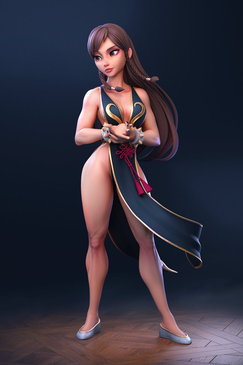 3DanEder's tweet photo. I've always been a big fan of Street Fighter - I used to play SFII every day during my childhood - and Chun-Li is one character that I've been wanting to model for years.

High quality renders - https://t.co/sMZroiiUnb

#Chunli #StreetFighter #art #zbrush https://t.co/PmI78loAGE