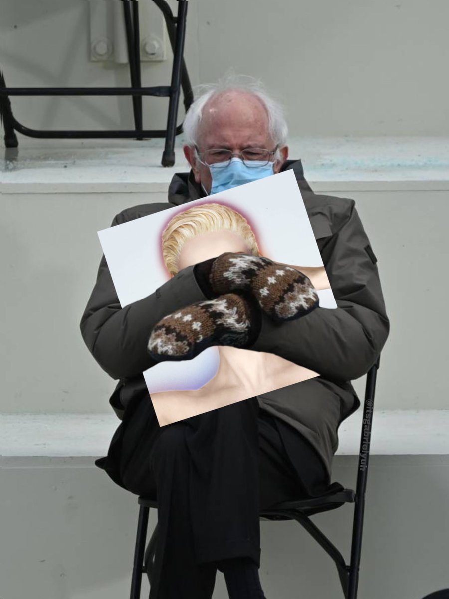 Bernie Sanders Holding Katy Perry’s Album “Witness”