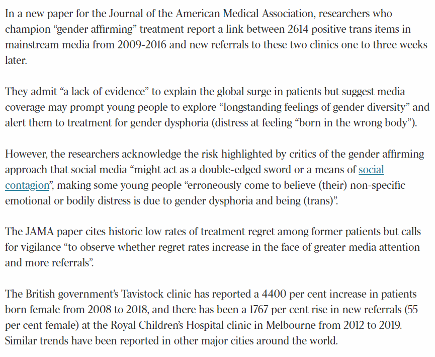 "Gender identity" in children arguably is quite unlike adult sexual orientation, & this is why the activist project to ban conversion therapy internationally is so contentious. The context is a startling surge in hormone drugs for minors who declare a trans "gender identity".