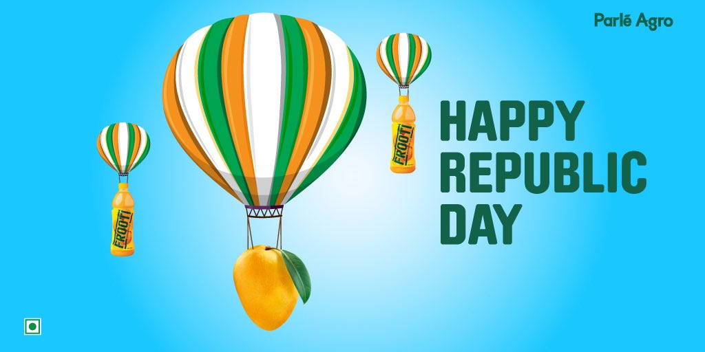 Wishing everyone a Happy Republic Day.Let’s all celebrate with the Frooti life.#livethefrootilife #happyrepublicday