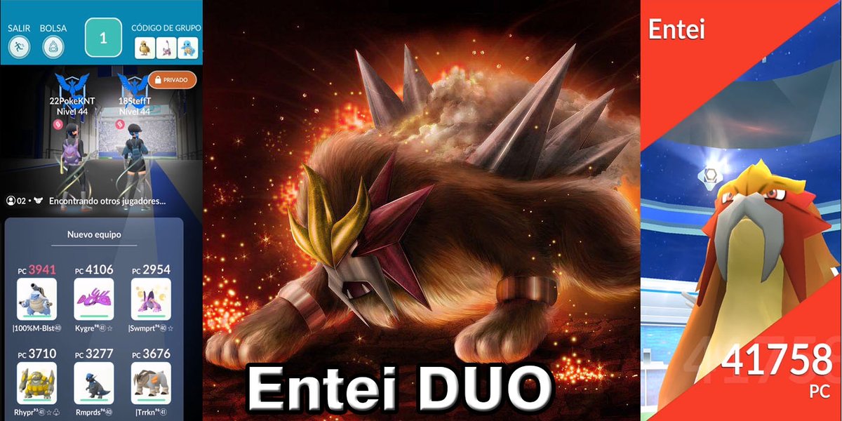 PokeKnt_YT's tweet photo. Entei Duo + Shiny Sorpresa
https://t.co/zNtFdkGIK7
#entei #enteiraids #enteiduo #PokemonGO #PokemonGoRaids #PokemonGOCommunityDay https://t.co/DUvGm8qgOK