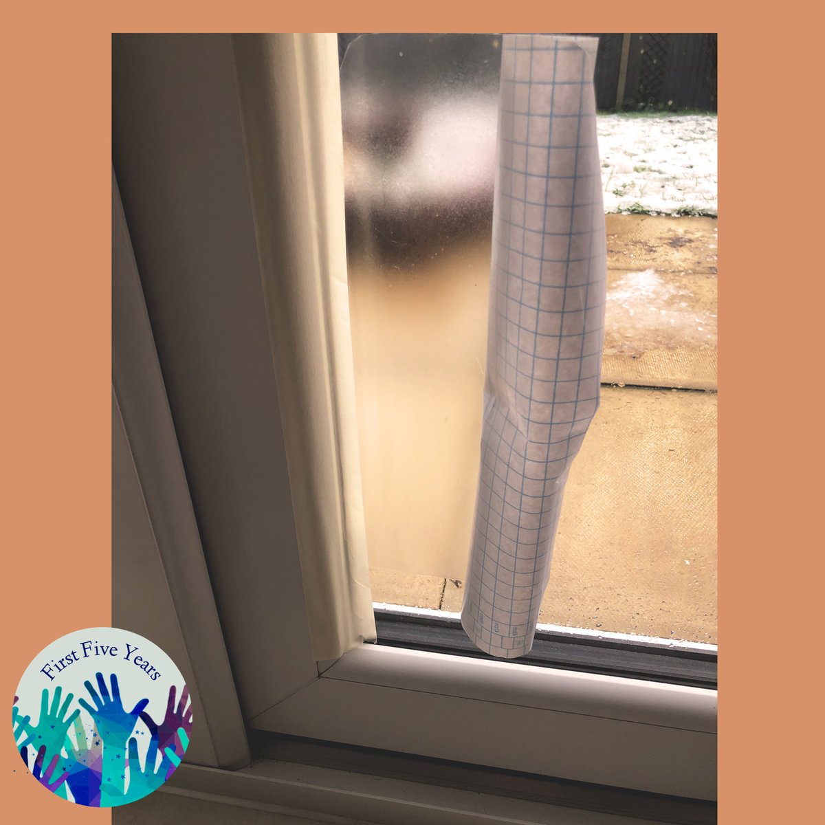 years_first's tweet photo. 🪟Sticky Window Picture🪟
I brought a roll of sticky back plastic from @Wilko’s for 50p. This provides lots of fun being #creative, whilst also looking at #shapespacemeasure and #playing/ #exploring with different textures and materials. #LockdownLearning https://t.co/wNKf8LaekZ