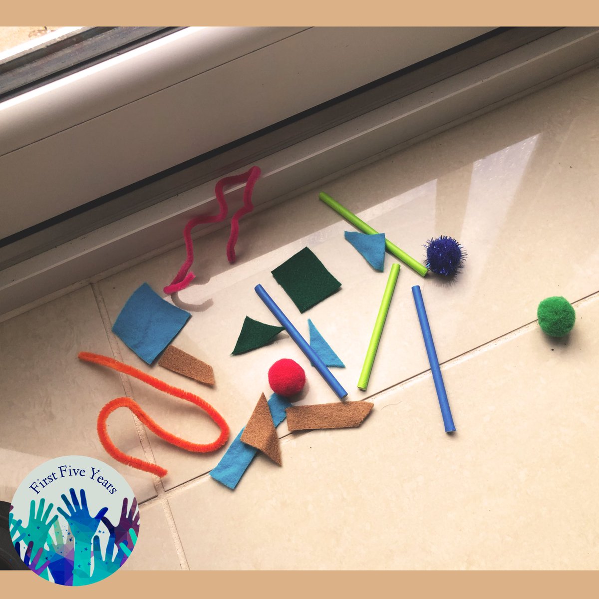 years_first's tweet photo. 🪟Sticky Window Picture🪟
I brought a roll of sticky back plastic from @Wilko’s for 50p. This provides lots of fun being #creative, whilst also looking at #shapespacemeasure and #playing/ #exploring with different textures and materials. #LockdownLearning https://t.co/wNKf8LaekZ