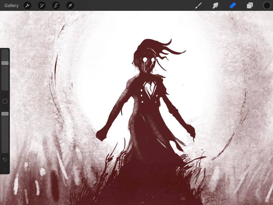 theclockworkdol's tweet photo. Working on artwork for this next release! What do you think? too dark? https://t.co/hdM6n88EKi