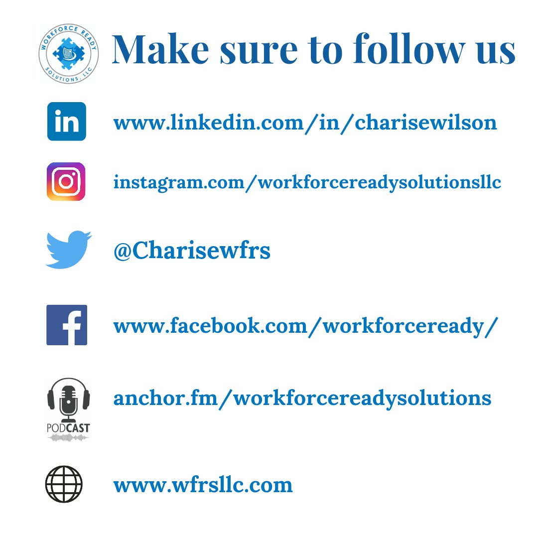 ChariseWFRS's tweet photo. #PodcastRecommendations #chatswithcharis #businesspodcast #followus #Careers #resume #professionaldevelopment #growth #staffing #ncda #onlinecourse #careerdevelopment #ncdacourse #teachers #growth #newclasses #workforcereadysolutionsllc https://t.co/8bKSLVAulc
