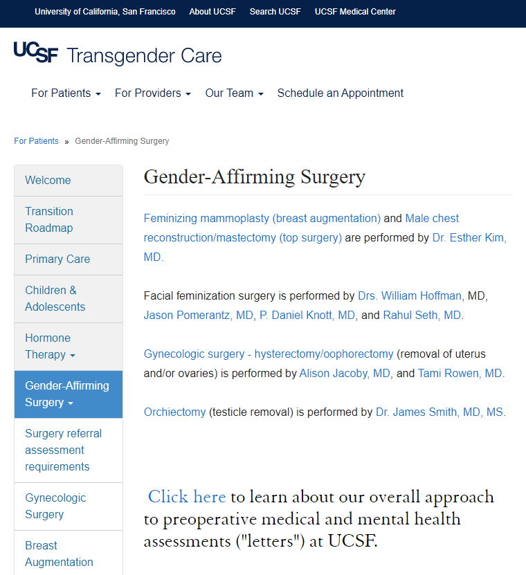 What medicine used to be call "sex reassignment" has been rebadged "gender affirming care", as if a child mistakenly "assigned female at birth" always had a male "gender identity", & lifelong testosterone, mastectomy & hysterectomy just "affirm" the young person's true identity.