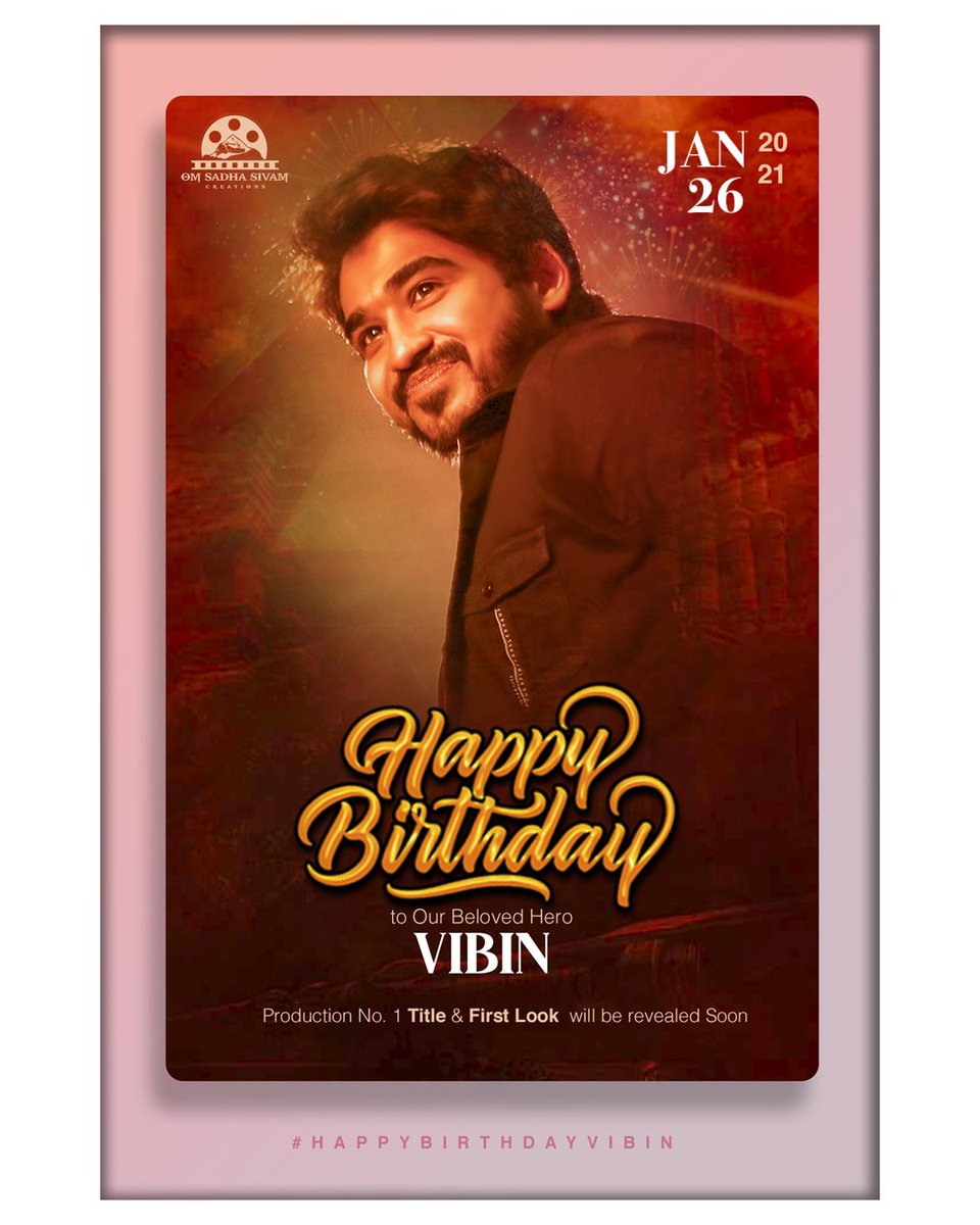 Happy Birthday to our Beloved Hero VIBIN 
#HappyBirthdayVIBIN
<a href="/ActorVibin/">Actor Vibin</a> <a href="/SilambarasanTR_/">Silambarasan TR</a> @Pugazh_VijayTv  <a href="/KalloriVino/">@kalloorivinoth</a> <a href="/Karthik_140591/">Karthik Ravichandran</a> <a href="/pitchaimusic/">srinath pitchai ♪</a> @editorsivakumar <a href="/SurfuD/">surfu dheen</a> @DEEPU_S_GIRI <a href="/TamizhanSTR360/">Tamizhan STR Vicky</a> <a href="/STR_360/">Silambarasan TR 360°</a> <a href="/StrFc24x7/">STR FC 24×7</a> <a href="/spp_media/">SPP Media Communication</a> <a href="/SadhasivamCrea1/">Sadhasivam Creations</a>