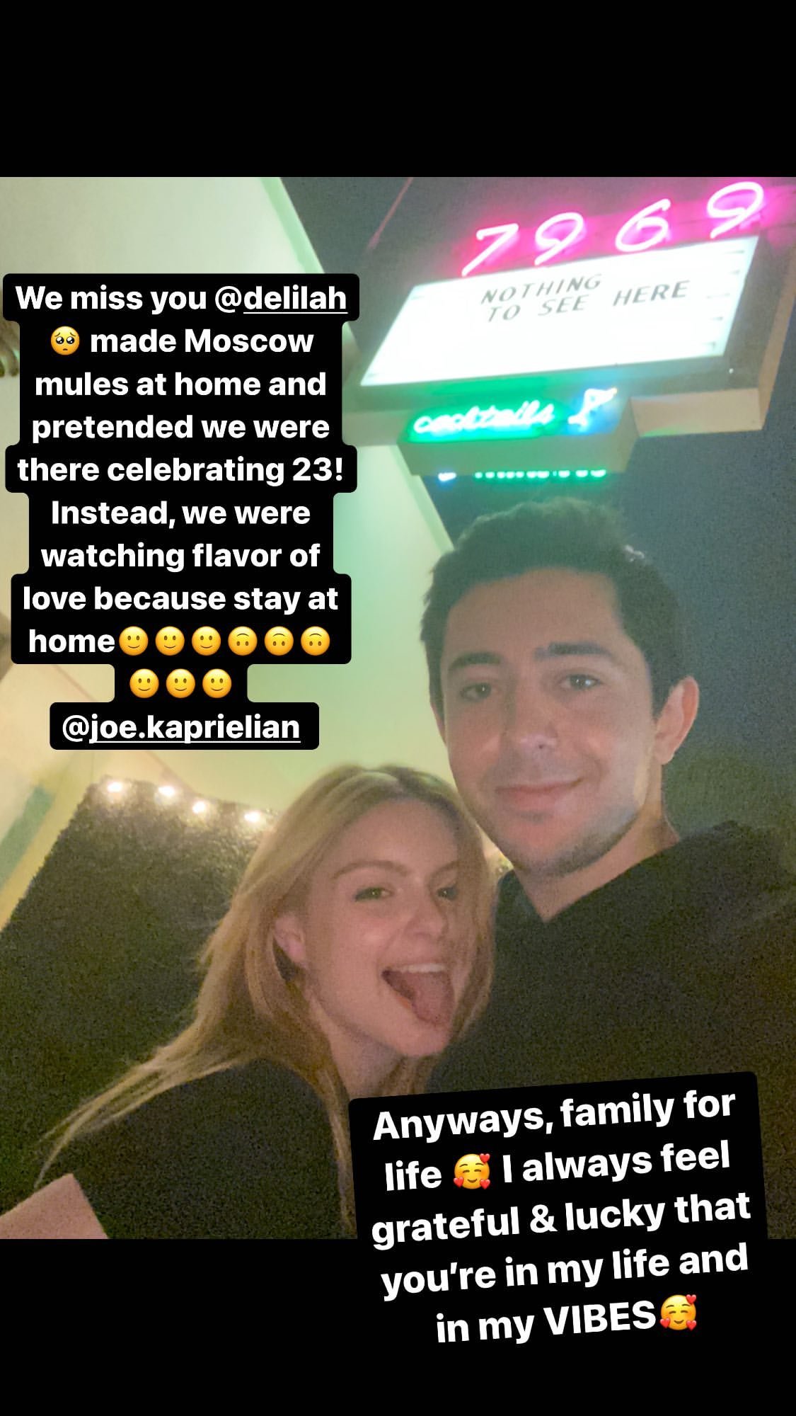  | Ariel Winter via IG Story
Happy Birthday Joe Kaprielian  