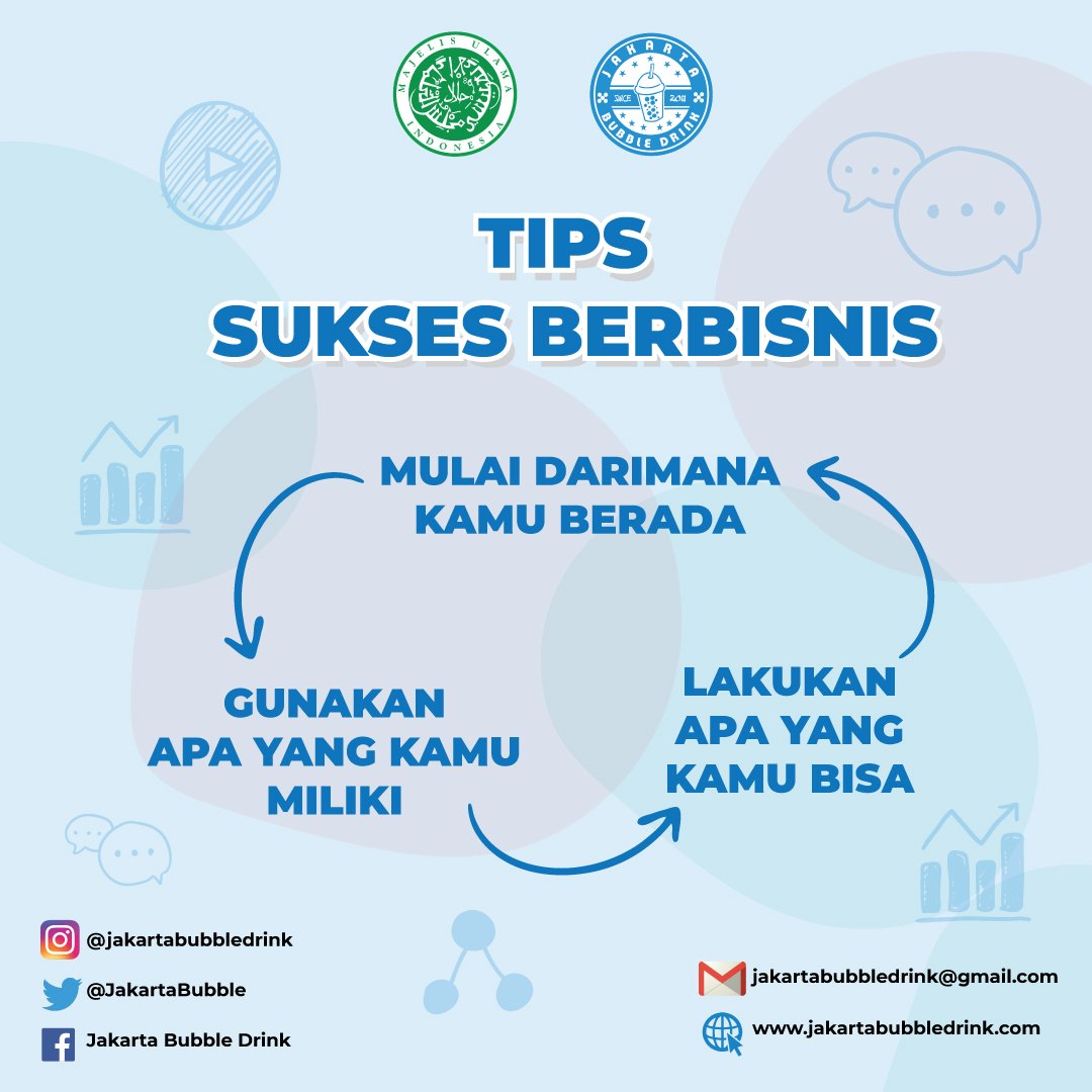 Tips sukses berbisnis💫
--
Siapa yang lagi berencana mau buka bisnis tapi ragu?
Hmm.. sayang baget nih kalo masih ragu-ragu, yukk simak 3 tips sukses berbisnis ini biar kamu makin mantap untuk membuka bisnis😊
--
#usahaminumanbubble #usahabubbledrink #bubbledrinkjakarta