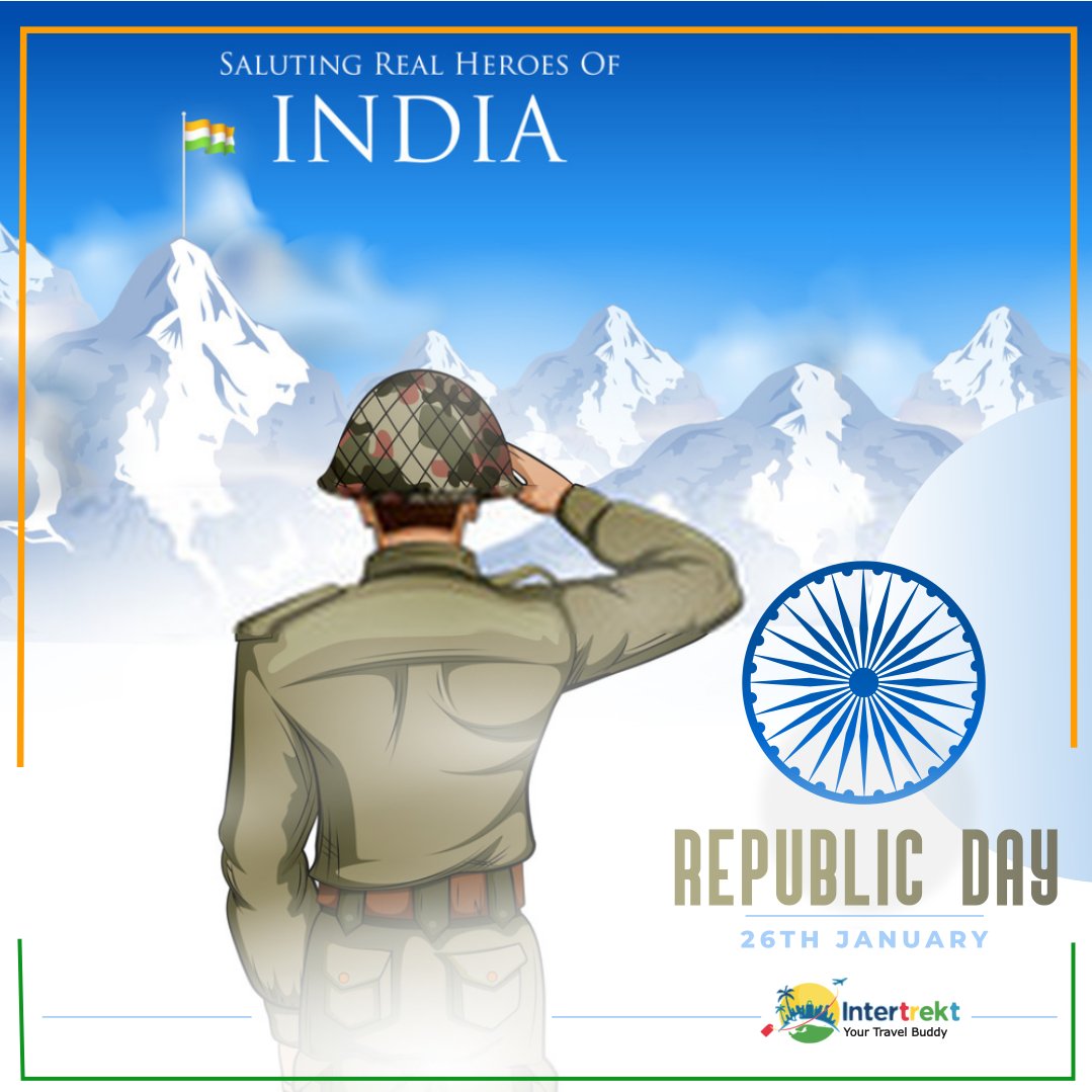IntertrektLtd's tweet photo. 3 colors gives us message. Live in peace and in unity.
Happy republic day to all Indian citizens!
#republicday2020 #republicdayindia #india #republicdayindia #republicdayparade #parade #happy #happyrepublicday #delhi #today #weekand #celebration #constitution #constitutionofindia https://t.co/PxAmngCkoe