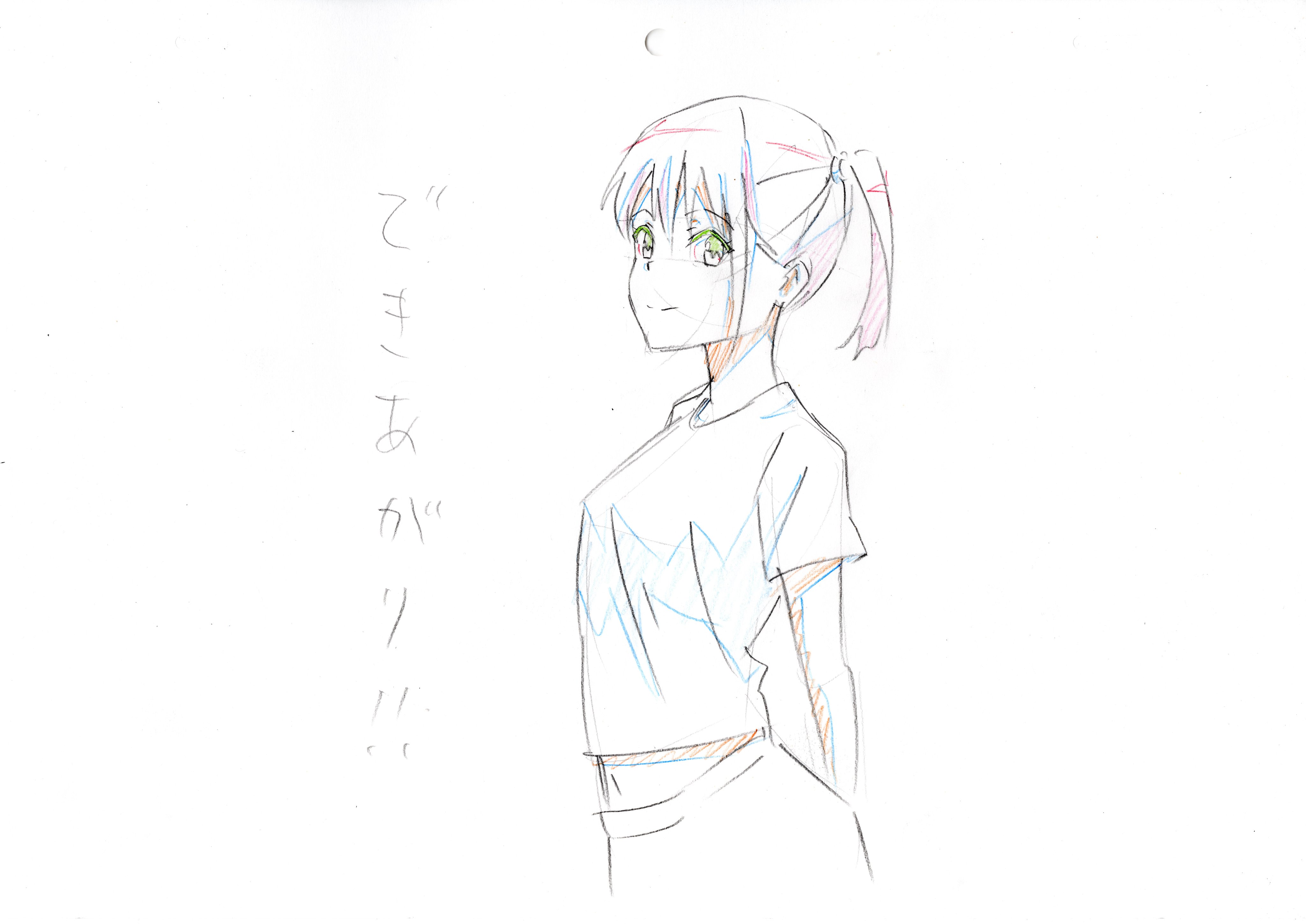 Hide キャラクターを描くとき こんな感じで描いています 描く順番や鉛筆の使い方など参考にしてみてください アニメーターを目指す人は できればこのくらいのスピードで 描けるように練習してみてください Youtube T Co Dwesafguin