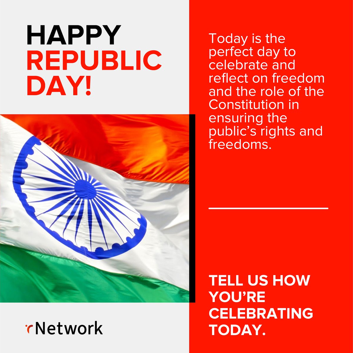 rnetwork_India's tweet photo. rNetwork wishes all our valued charter members in India a happy Republic Day. How are you celebrating this historic day?
#RepublicDay2021 #HappyRepublicDay #rNetworkIndia #India #rNetwork #ParticipationMarketplace #UltimateLife #health #wealth #personaldevelopment #business https://t.co/7dWOxmfNLj