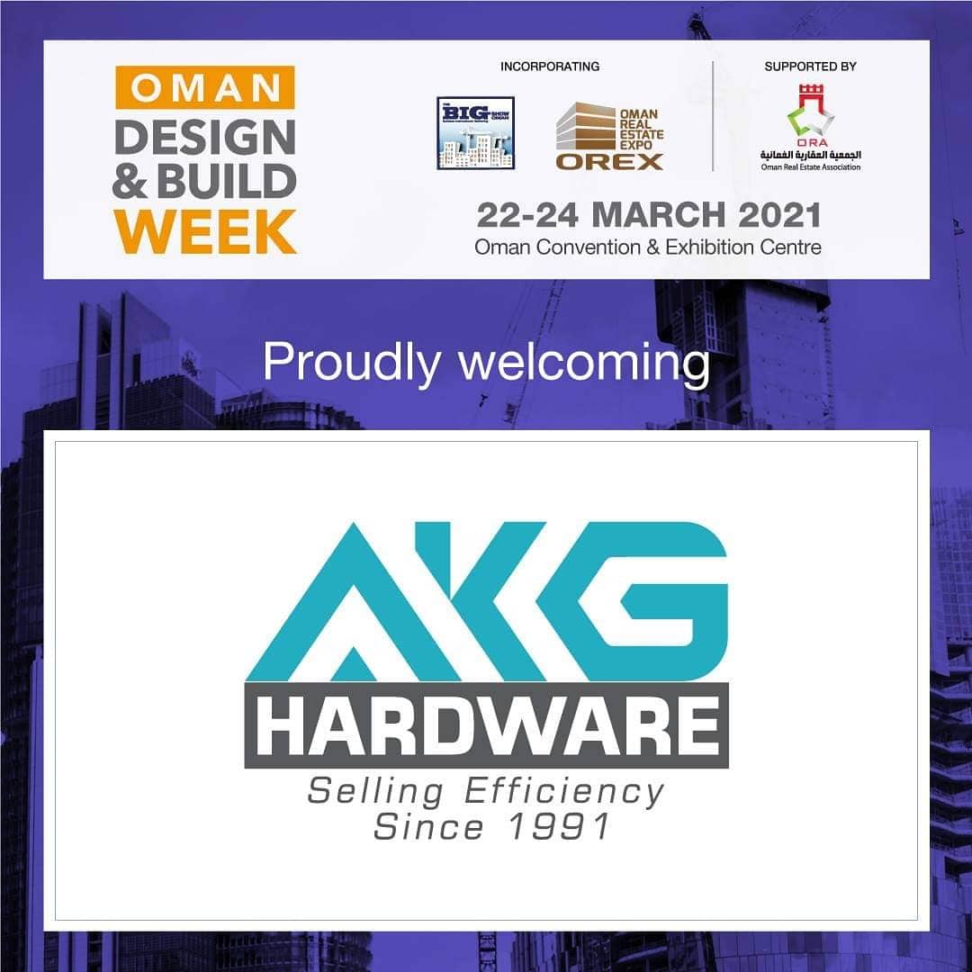 Al_KhaleelGroup's tweet photo. Exhibition has been moved to 07-09 June 2021. #AKGHardware #buildingmaterials #construction #ODBW (Photo credits to Oman Design & Build Week pages) https://t.co/TJym4QHcnF