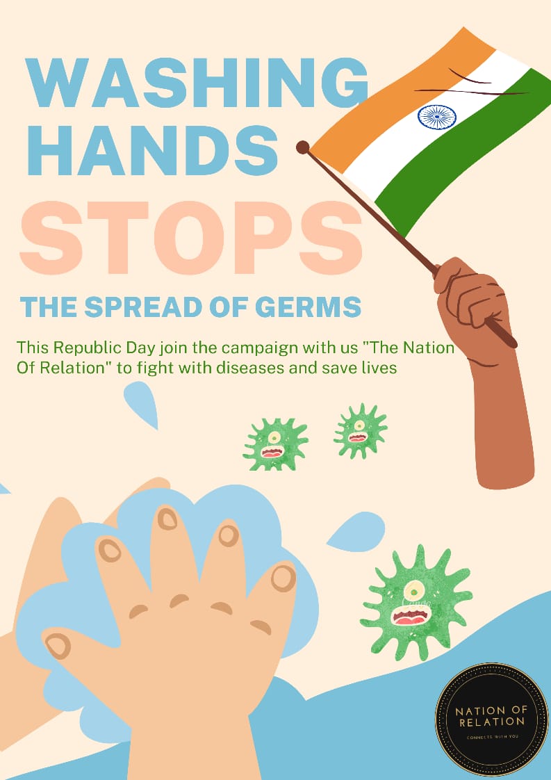 third_eye_talks's tweet photo. #RepublicDay #72ndRepublicDay #washhandssavelives #campaign  #heallthawarenesscampaign #NationofRelation https://t.co/gbOPGSzNeq