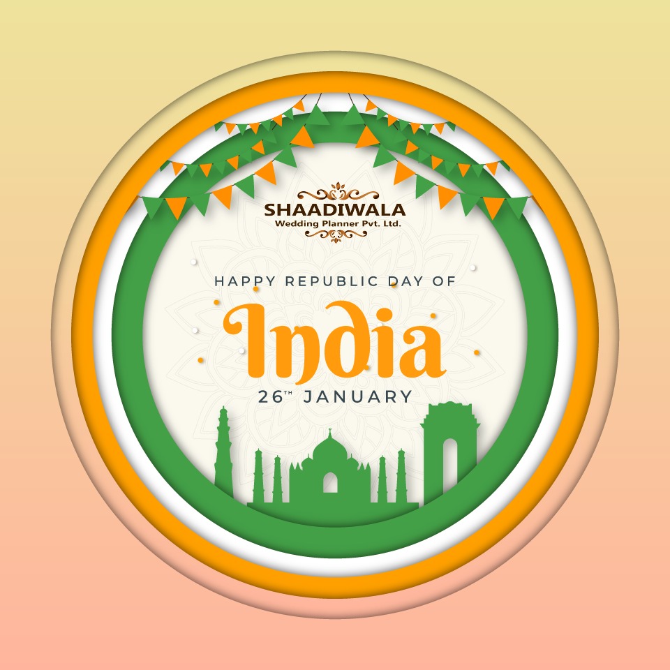 shaadiwalajpr's tweet photo. Today, let us remember the golden heritage of our country and feel proud to be a part of India.
Happy Republic Day 🇮🇳

@shaadiwala_jaipur https://t.co/AA628rEs9M