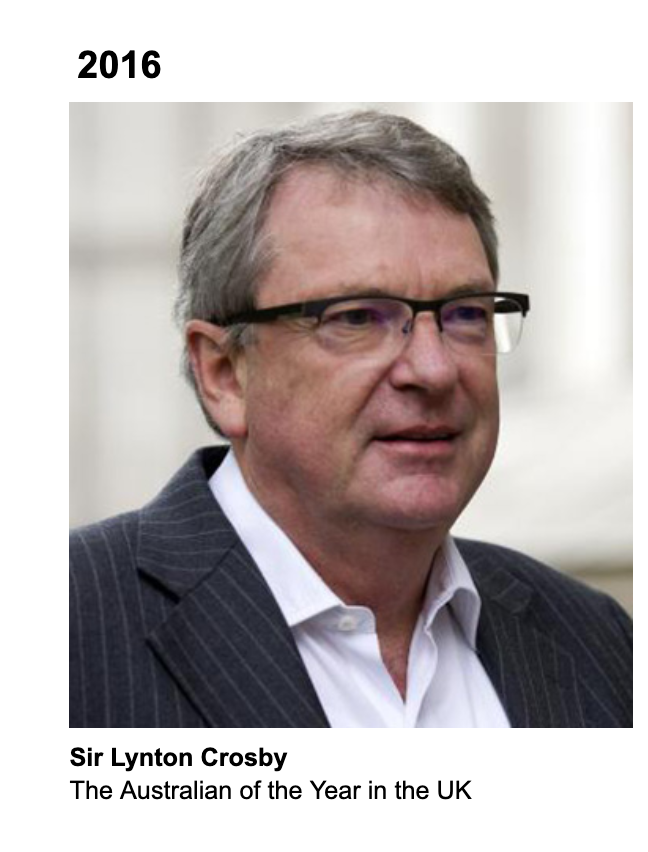 - Sir Lynton Crosby, the founder of Crosby Textor and leading conservative government strategist - Sir Michael Hintze, billionaire supporter of climate denialist organisations & former business partner of Angus Taylor MP- Boris Johnson, no bio needed.Getting the picture?