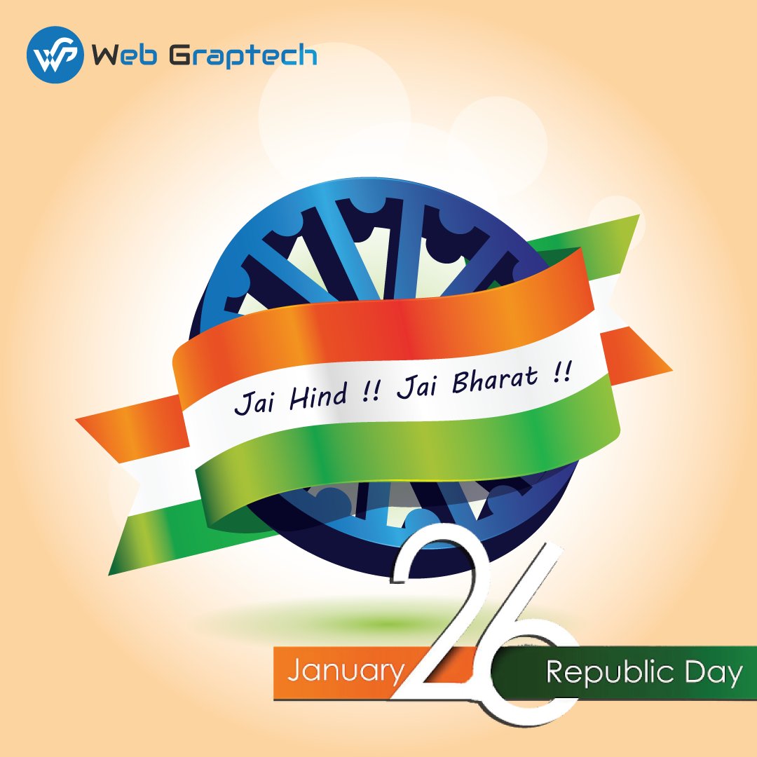 webgraptech's tweet photo. #webgraptech, May you have enough happiness to make you sweet, enough trials to make you strong, enough sorrow to keep you human, and enough hope to bring joy to our nation. Happy Republic Day!

@webgraptech, Visit us at https://t.co/22RbdysCwt https://t.co/Oed2tXOZa3
