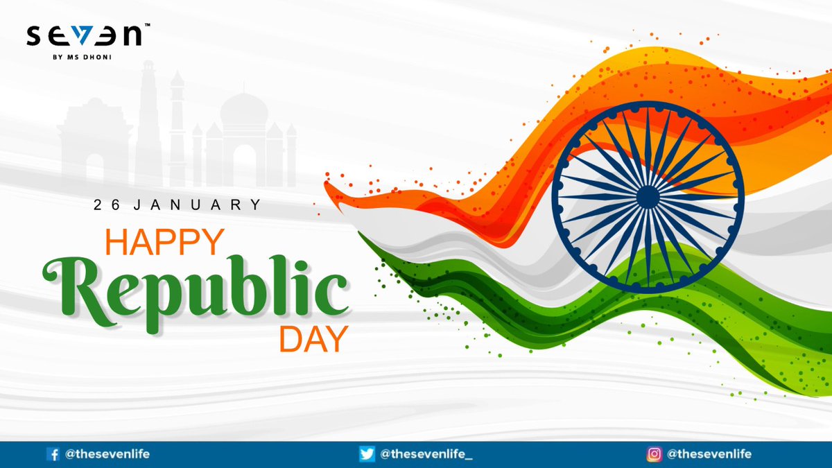 Seven wishes you a very Happy 72nd Republic Day! #RepublicDay #RepublicDay2021 #RepublicDayIndia #HappyRepublicDay2021
