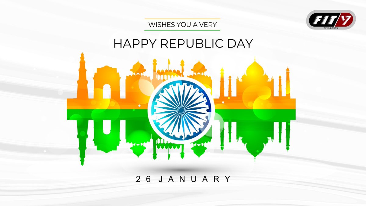 Fit7Global's tweet photo. Fit7 family wishes you all a very Happy 72nd Republic Day! #RepublicDay #RepublicDay2021 #HappyRepublicDay2021 https://t.co/Z0ed3Bwbih