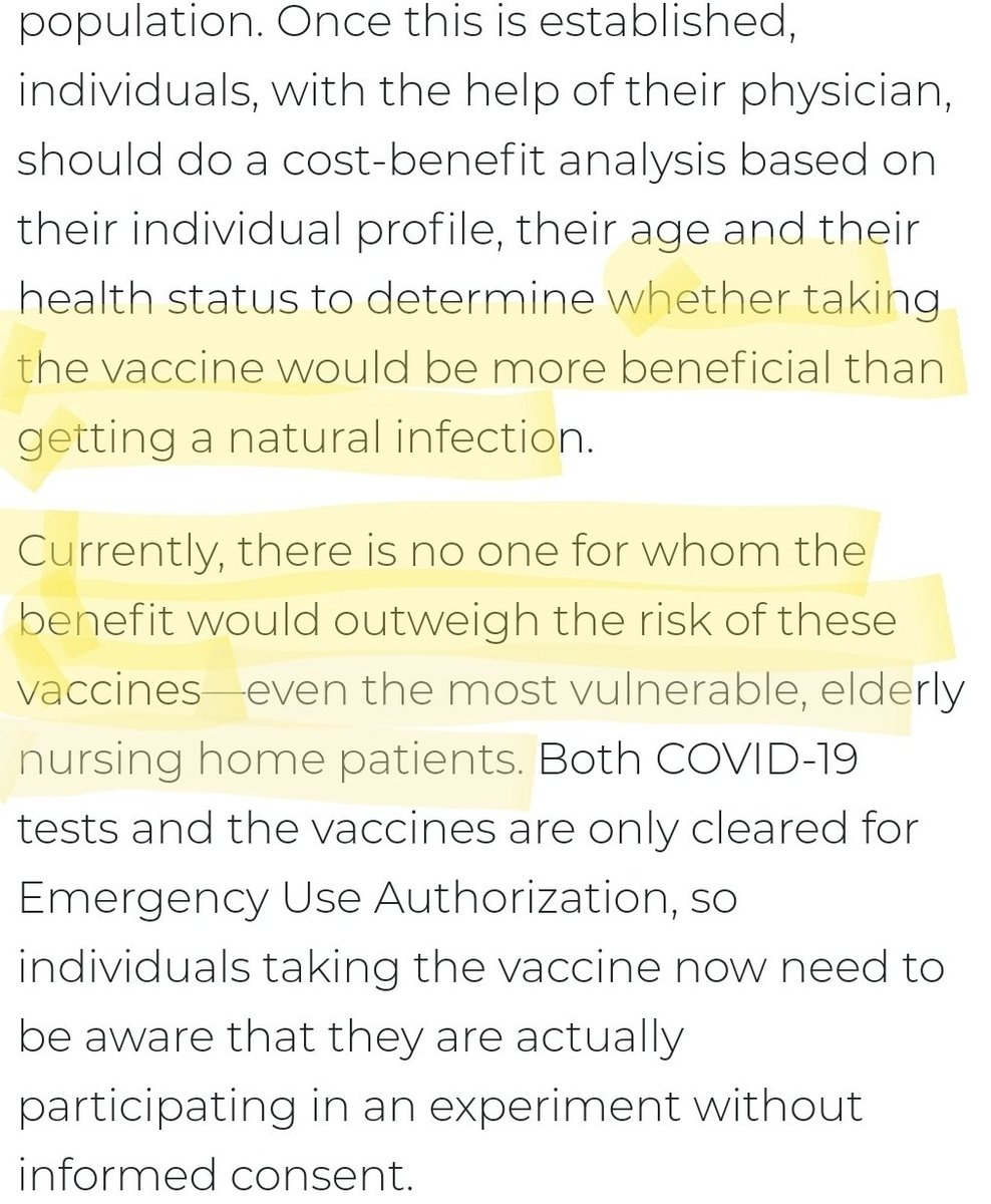 After spending last year encouraging governments to intentionally infect us for the sake of herd immunity, Scott Atlas & the three GBD authors are advising an organization that's telling people COVID19 infection is safer than the vaccine. https://www.pandata.org/you-asked-we-answered/