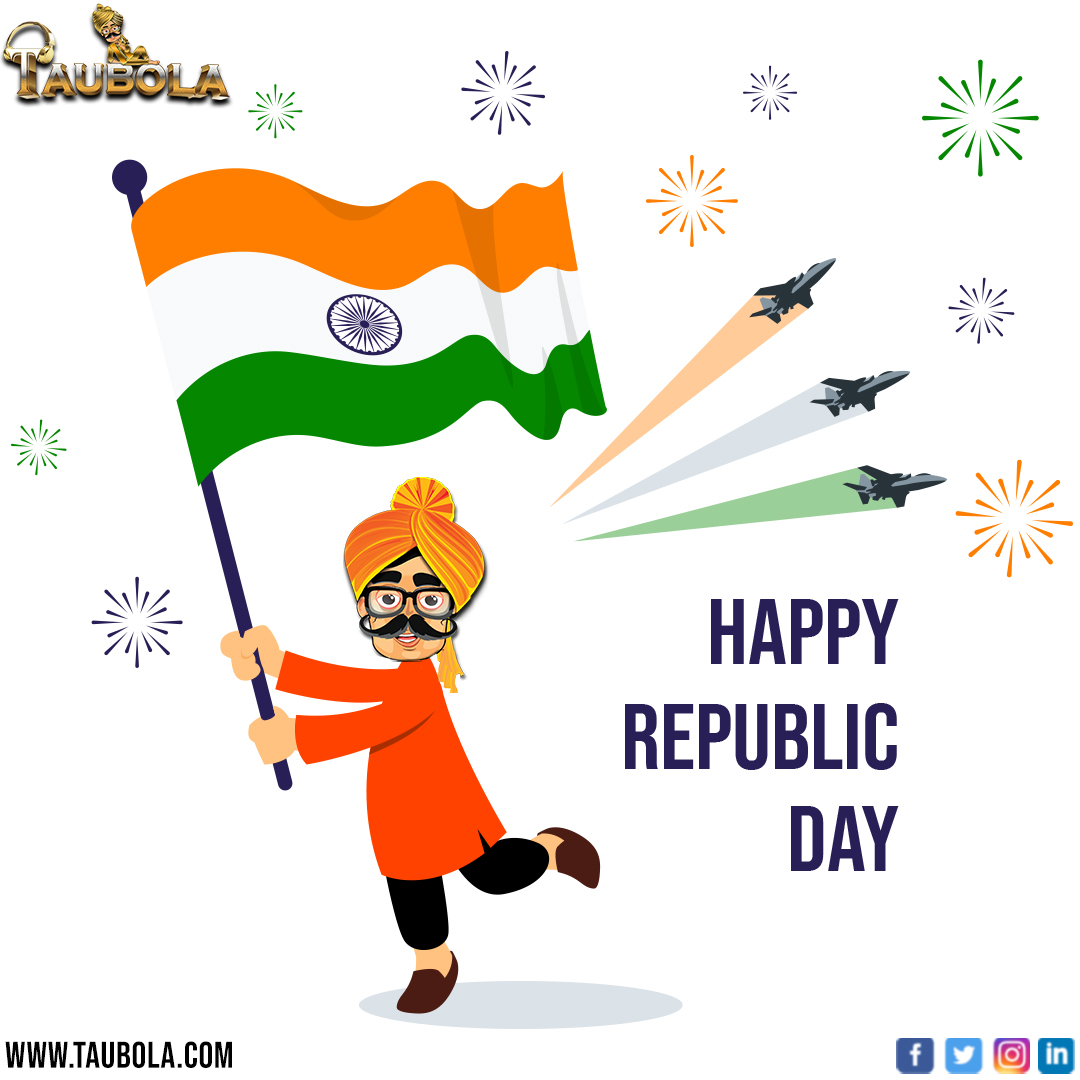 taubolagame's tweet photo. Freedom of thought, strength in our convictions and pride in our heritage. Let’s salute our brave martyrs on Republic Day. Happy  72nd Republic Day!
#taubola #tambola #KaunBola_Taubola #happyrepublicday #republicday #india #indianarmy #january #indian #love #republicdayindia https://t.co/1YqdOEpFhK