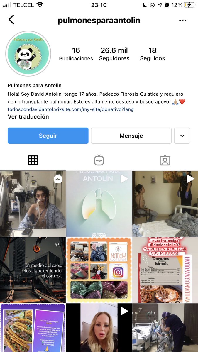 katyaast's tweet photo. Hola, nomás vengo a compartirles la cuenta de David Antolín, un niño de 17 años de Monterrey que necesita con mucha urgencia un transplante de pulmón debido a su fibrosis quística. Él y su familia necesitan 450K USD para lograr lo que él llama su milagro de vida ❤️ https://t.co/QpjbeYOPwM