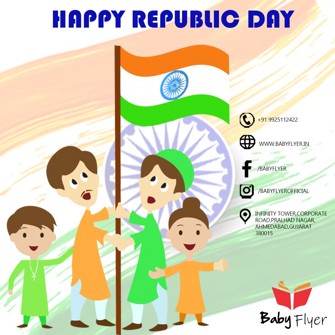 A thousand salutes to the great nation of ours. May it become even more prosperous....
Wish you a very happy Republic Day.....
#babyflyer #babymemories #babylove #parents #pastmemories #babyflyerdiaries #babyflyermemory https://t.co/youqXccURi